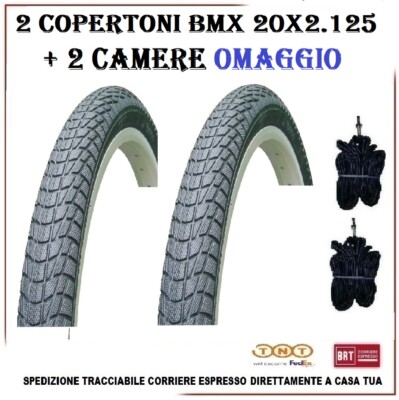 2 Copertoni 20x2.125 Bmx Freestyle Bici Mtb Pneumatici Gomme Rigido  Bicicletta | eBay