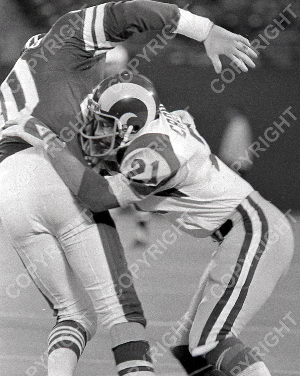 NOLAN CROMWELL LA RAMS Vintage 35mm Football B W Negative 4.19