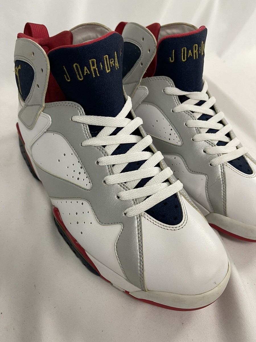 Nike Air Jordan 7 VII Retro Olympic 2012 White Gold Obsidian  display picture 2