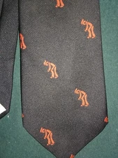Vintage Princeton University Themed Neck Tie by Warden-Brooks, Ltd. NYC VGC