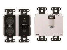 RDL DDB-BN31 4x4 Wall-Mounted Bi-Directional Mic/Line Dante Interface/Black