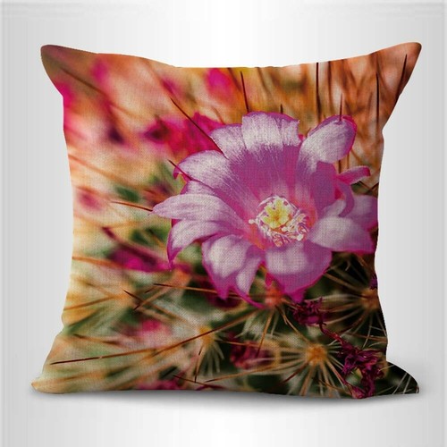 set of 4 Cactus succulents blossom pillow covers decorative - Picture 7 of 9