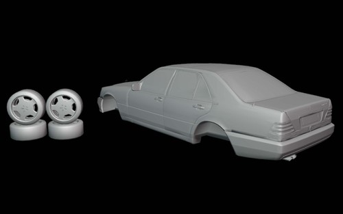 Mercedes-Benz W140 7.0 AMG (1995) 1:87 1:64 1:43 1:24 1:18 Model Car Kit - Picture 6 of 6