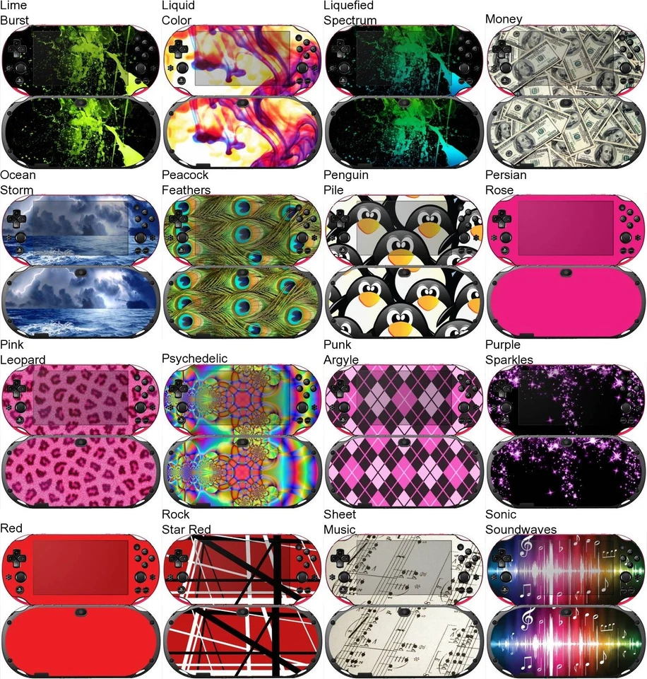 Elige cualquier 1 calcomanía de vinilo/diseño de piel para Sony PS Vita PCH-2000 - Compra 1 y obtén 1 gratis Foto 3 de 4