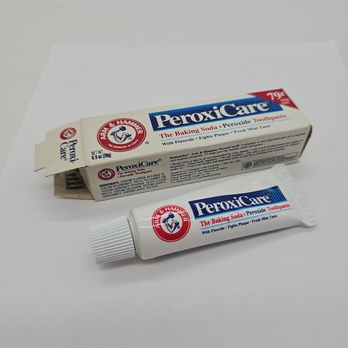 Three VINTAGE 1990s Arm & Hammer Peroxi Care Toothpaste MOVIE PROPS - Sealed - Picture 7 of 8
