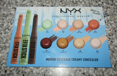 NYX Pro Fix Stick Correcting Concealer Sample Card - Medium Coverage Creamy
