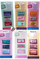 12 Stofflabel Einnähetiketten Etiketten Tilda Rosali Stoff Nähen Handmade Label