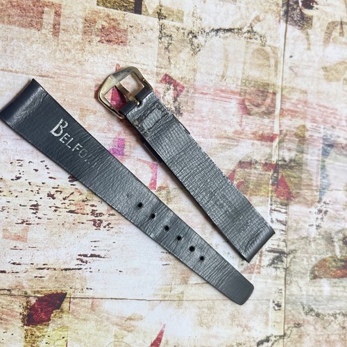 Single keeper great price 1950s Genuine Buffalo Calf 16mm 5/8 vintage watch band - Picture 5 of 6