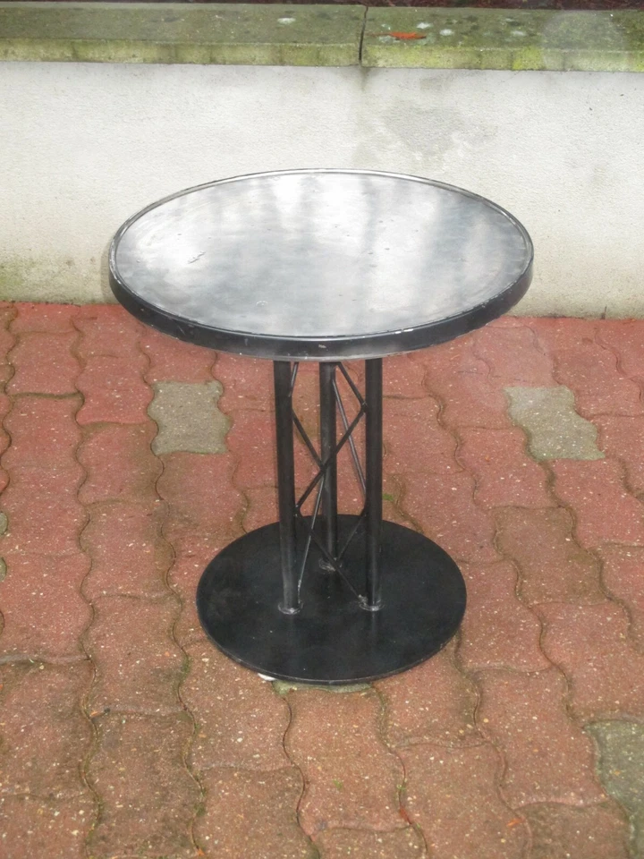 Ancienne table basse ronde de bistrot pub brasserie  1960/70s - Photo 2/4