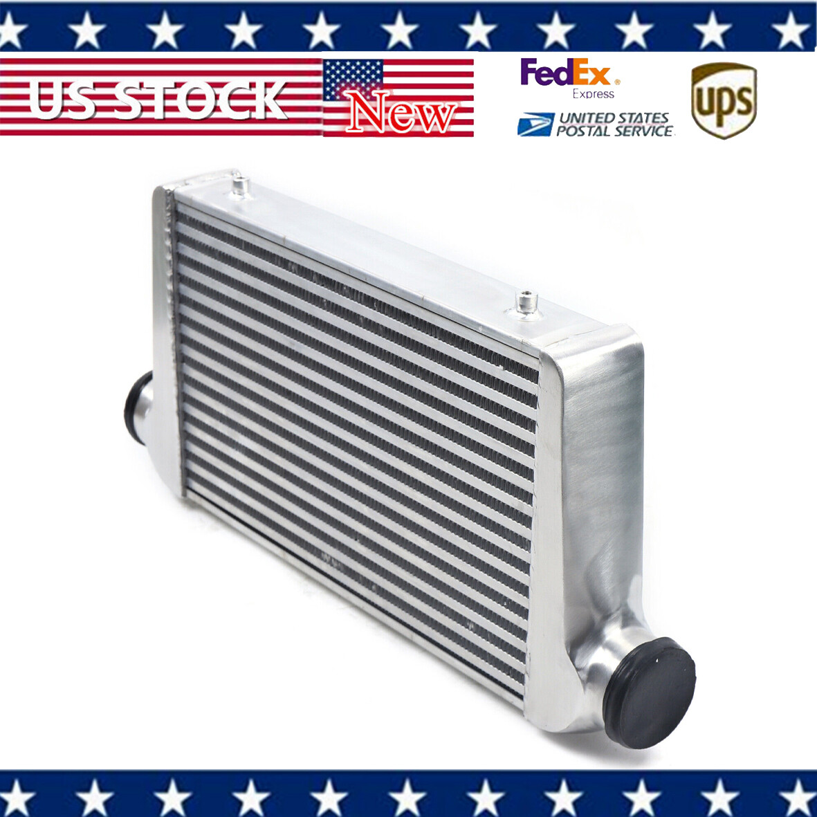 25in Universal FMIC Aluminum Turbo Intercooler 3in Inlet Outlet Core