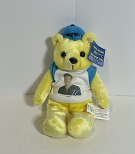 NWT NSync JC Bear Plush 9 Inch 2000 Zeeks Inc Stuffed Animal Toy Yellow