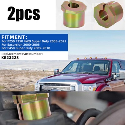 For Ford F250 F350 F450 Caster/Camber Adjusting Bushing Pair Super