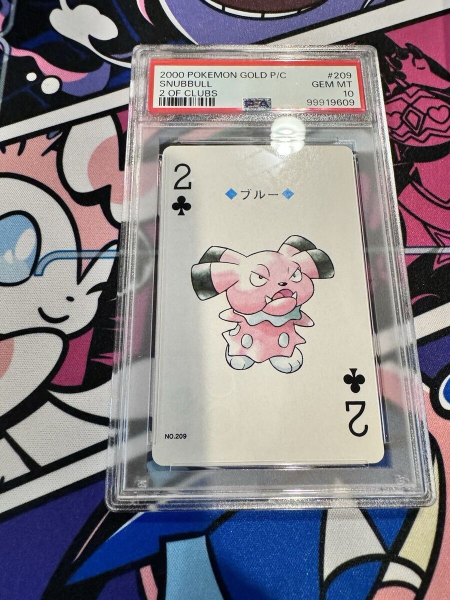 2000 POKEMON GOLD VERSION PLAYING CARDS 209 SNUBBULL 2 OF 2000 POKEMON GOLD VERSION PLAYING CARDS 209 SNUBBULL 2 OF