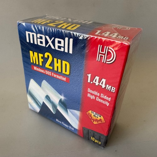10x MAXELL Floppy Disk MF2HD 3.5" 1.44MB Windows DOS Formatted Diskettes - NEW - 第 1/5 張圖片