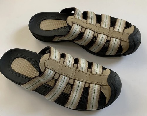 Lands End Tan Fisherman style water sandals Sz 7B | eBay