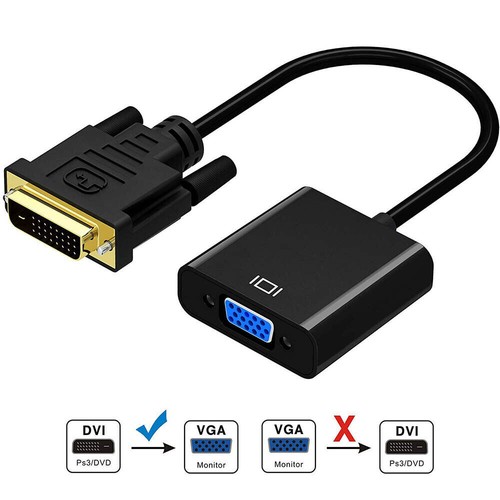 DVI-D 24+1 Pin Male to VGA 15Pin Female/Male Active Cable Adapter with USB Power - Picture 2 of 14