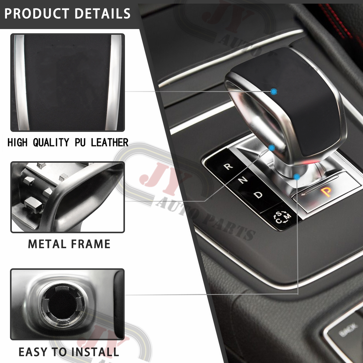 For Mercedes Benz CLA CLS GLA SL SLC Class BRABUS Black Gear Shift