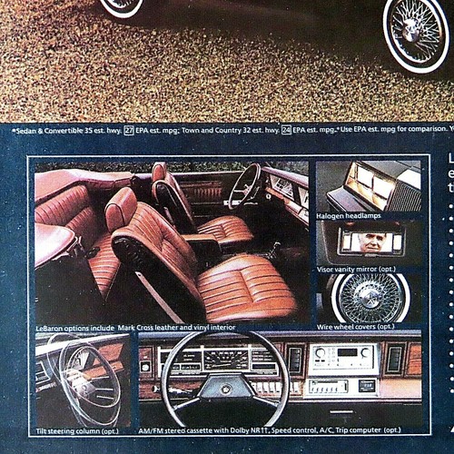 1983 Chrysler LeBaron Ricardo Montalban Vintage Original Print Ad 2 Page - Picture 5 of 8
