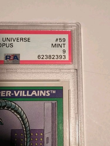 Doctor Octopus 1990 Marvel Universe Super Villains #59 PSA 9 como nuevo - Imagen 3 de 9