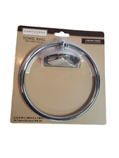 Hawthorne Place Towel Ring Chrome Finish