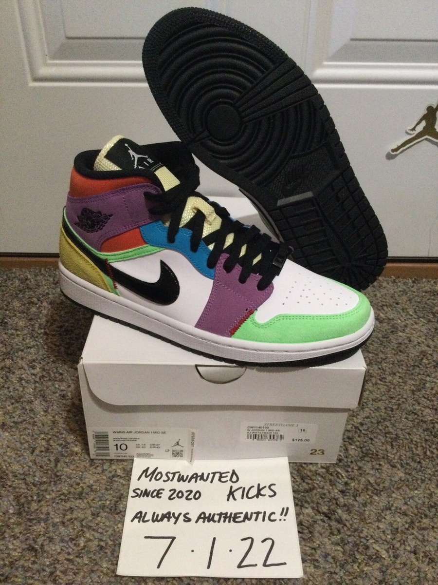DS 2020 Nike Air Jordan Retro 1 Mid Multi-Lightbulb Women's