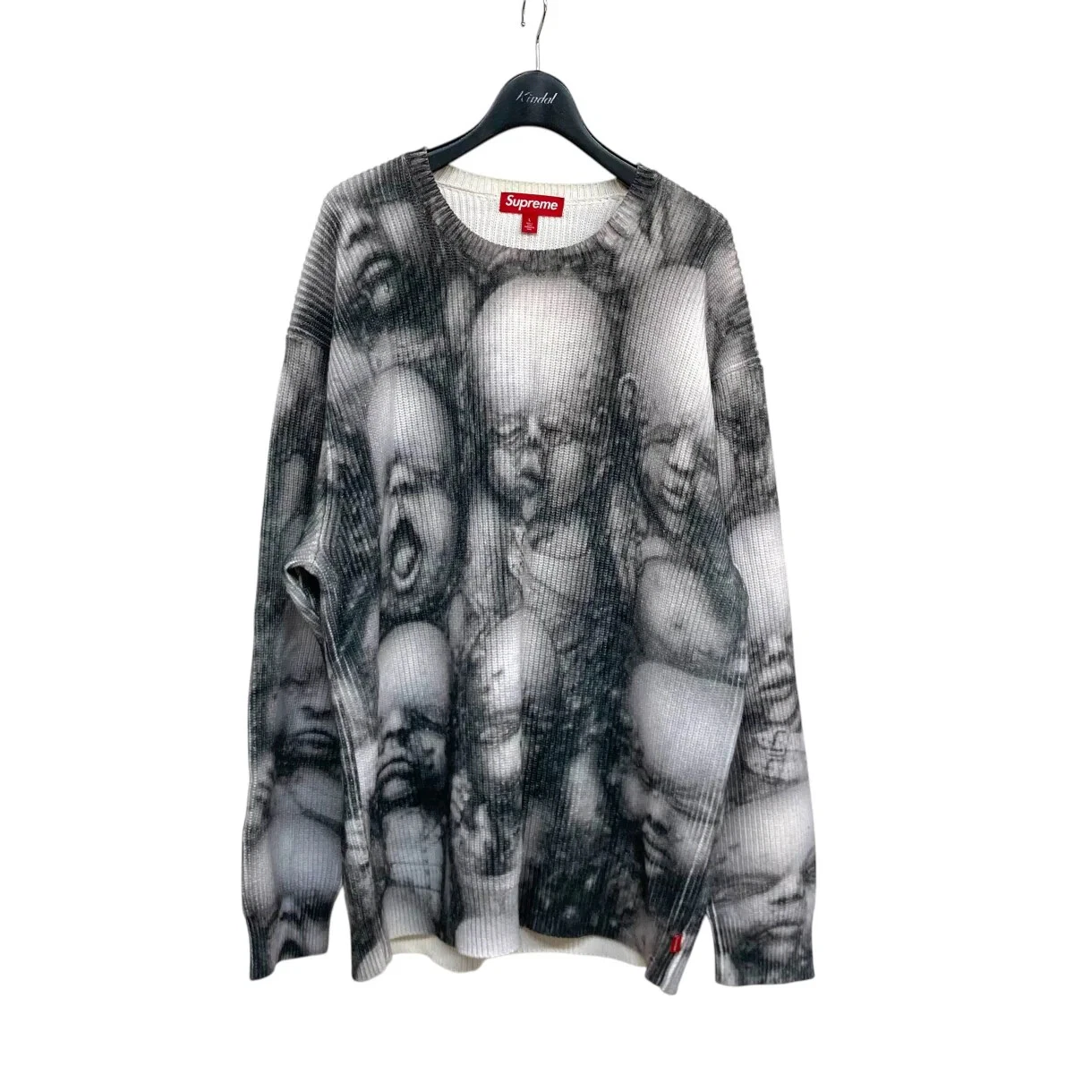 Supreme H.R. Pull tricot Giger motif Crybaby bébé FW23 L taille