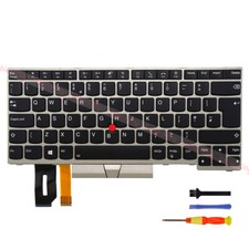 New Silver Backlit Keyboard for Lenovo Thinkpad T14/P14S Gen1 Gen2 UK Layout
