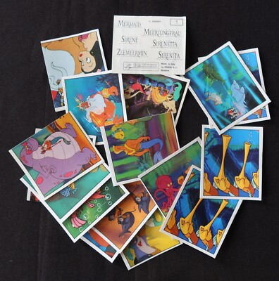 Konvolut 18 Bilder Vignetten DIE KLEINE MEERJUNGFRAU PANINI ungeklebt doppelt