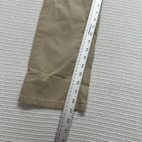 Justice Girls Pants Khaki Mid Rise Elastic Waist Size 18 Drawstring 30x29" NWT - Picture 4 of 11