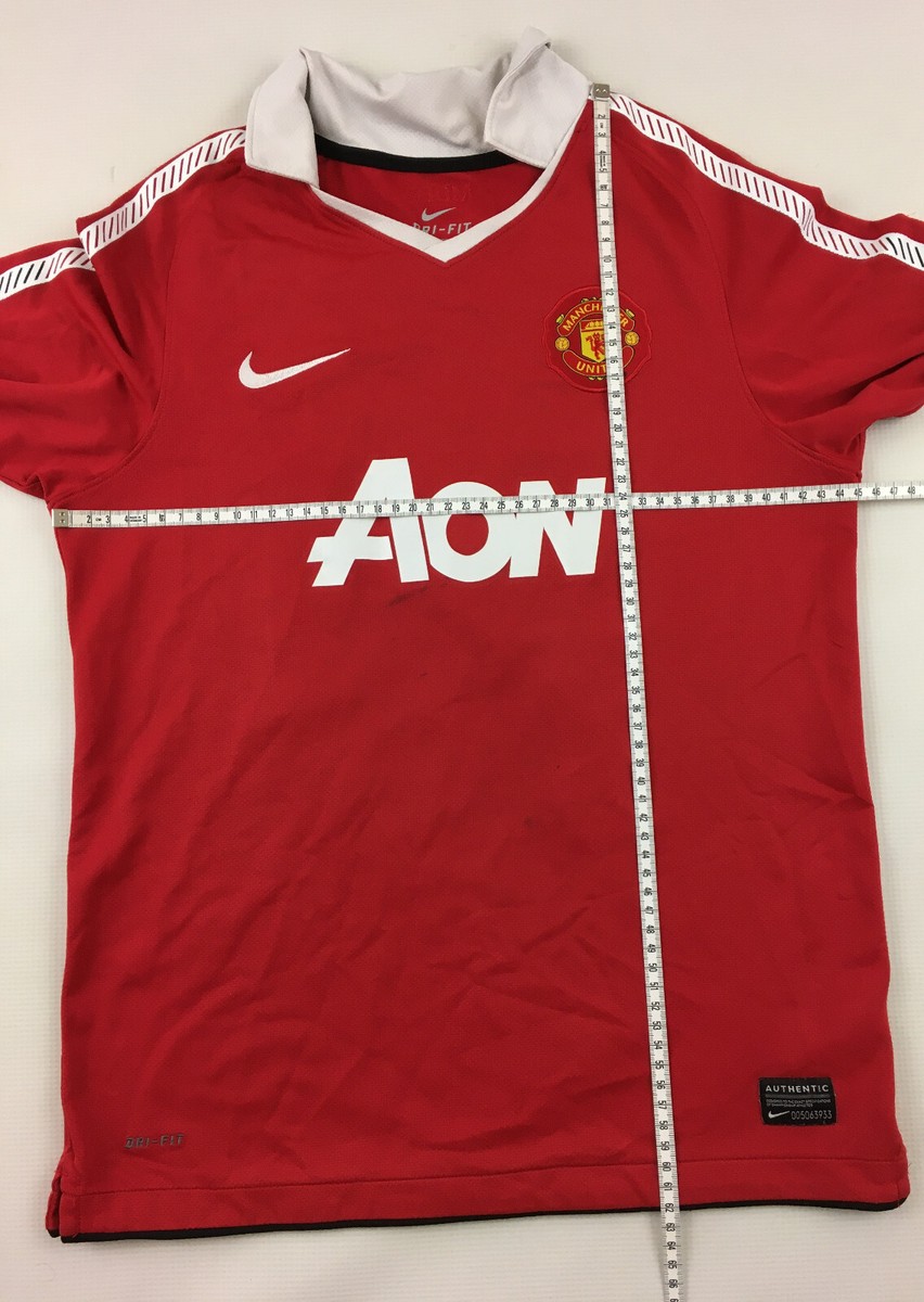 堺*秀様 Nike Manchester United ルーニー10 L Manchester United 2010 2011 Nike 10 Rooney long sleeve shirt