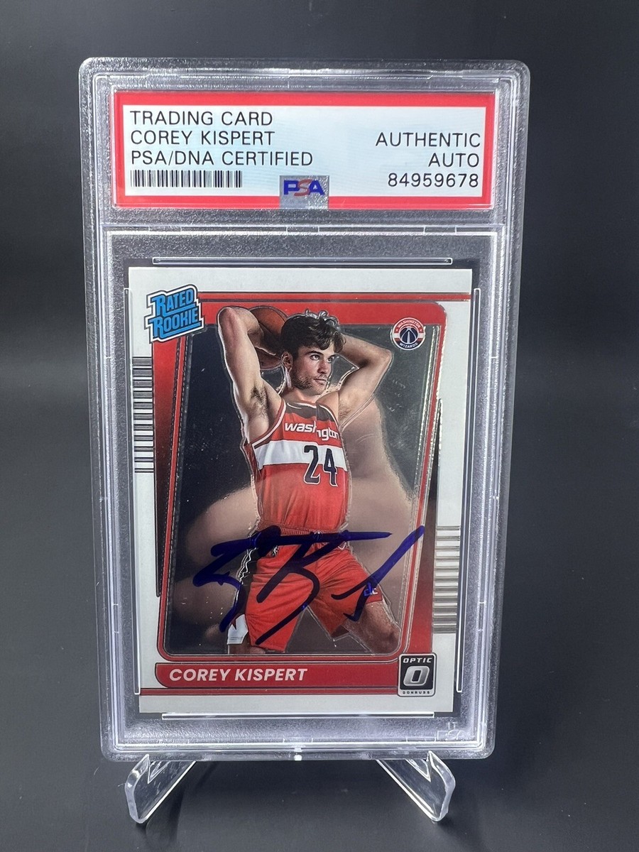 Corey Kispert Signed 2021-22 Donruss Optic RC IP Auto PSA/DNA 