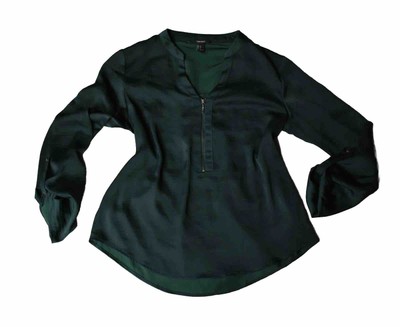 forever 21 green blouse