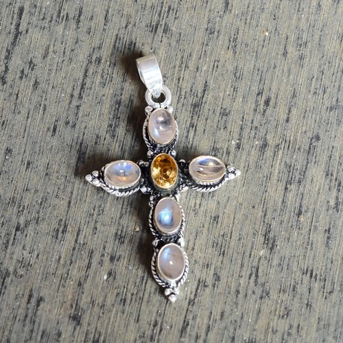 Pendentif Vintage En Pierre - Broche Ou Pendentif, Occasion
