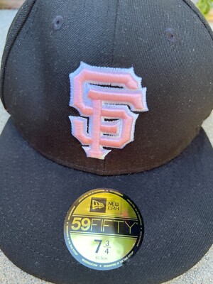 NEW ERA San Francisco Giants Fitted Hat 7 3/4 Women's Pink 59Fifty