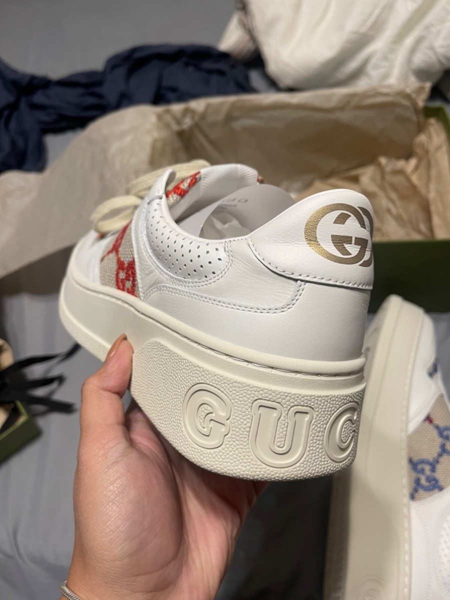 最終値下　GUCCI ゴルフシューズ sazi37 ホワイト グッチ GUCCI 669582 1XL10 スニーカー メンズ シューズ GG
