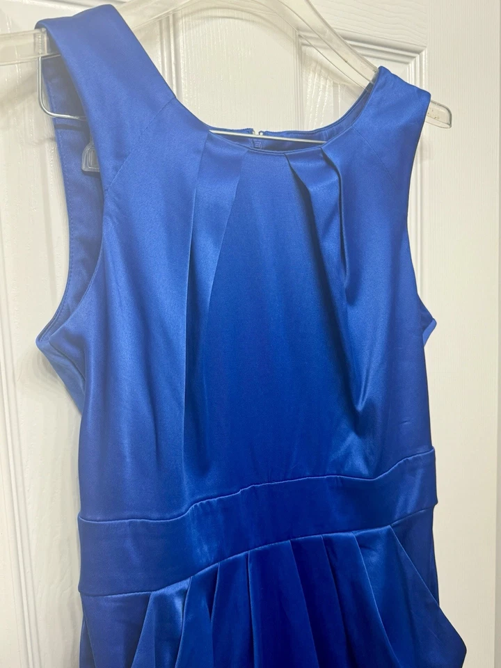 BCX Royal 蓝色无袖及膝紧身鸡尾酒礼服 - 7 码 — 第 3/4 张图片