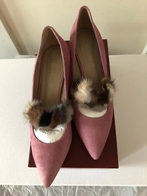 Donald/ Pliner ''BLAKE- KS ORCHID KIDSUEDE'' Box 7.5 M Danish Mink FREE SHIPPING!