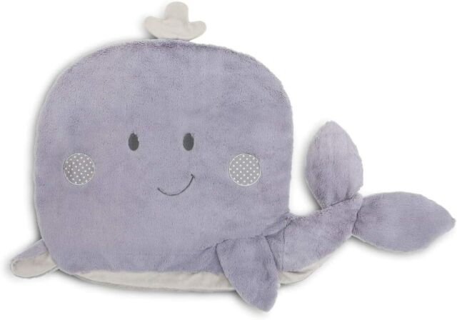 DEMDACO Charming Whale Playmat Soft Purple 36 X 22