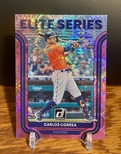 Carlos Correa - Elite Series Pink Fireworks - 2022 Donruss - Houston Astros