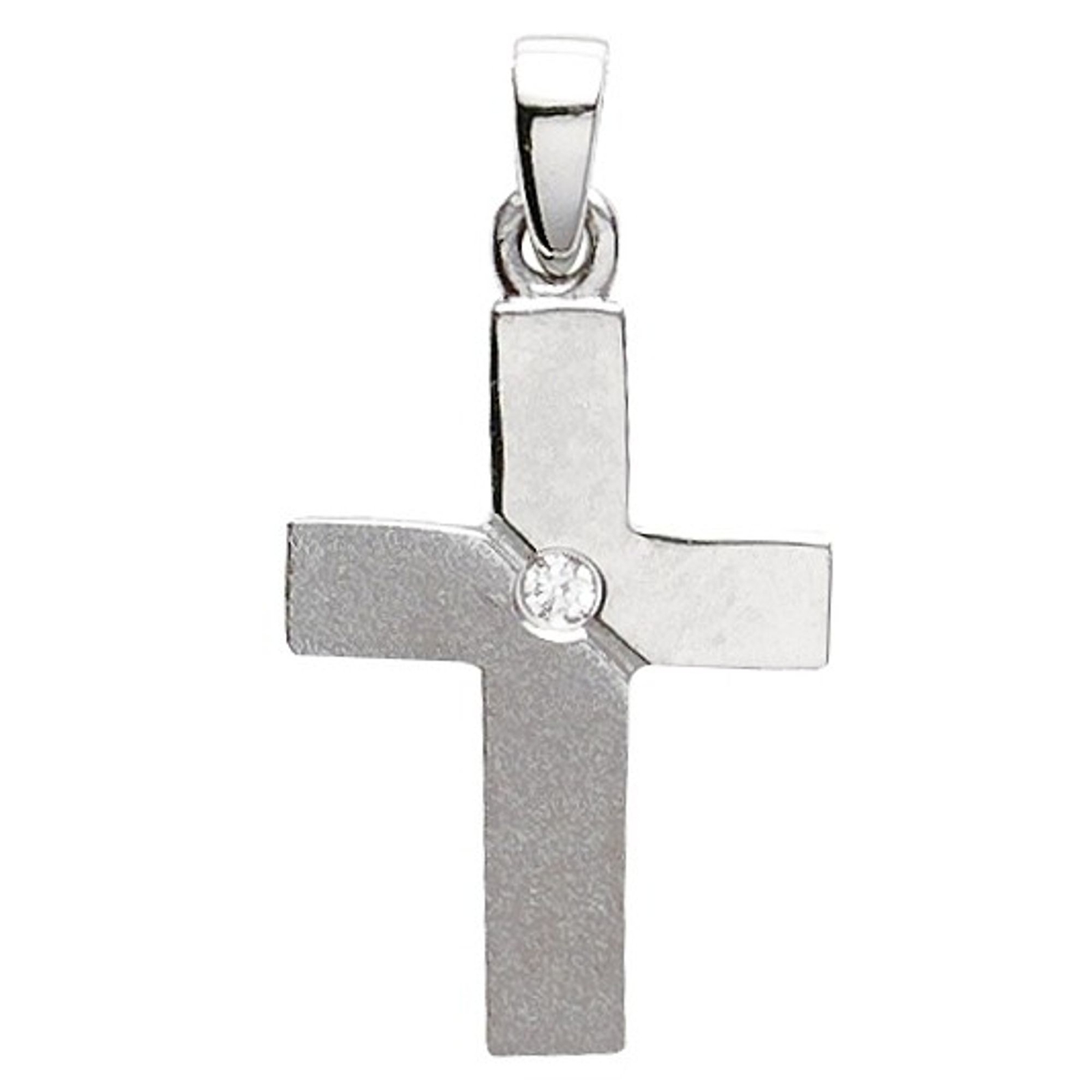 Базовый Silber 279191S Damen Anhnger Kreuz Sterling-Silber 925 wei Zirkonia Серебро 925 пробы 4890₽