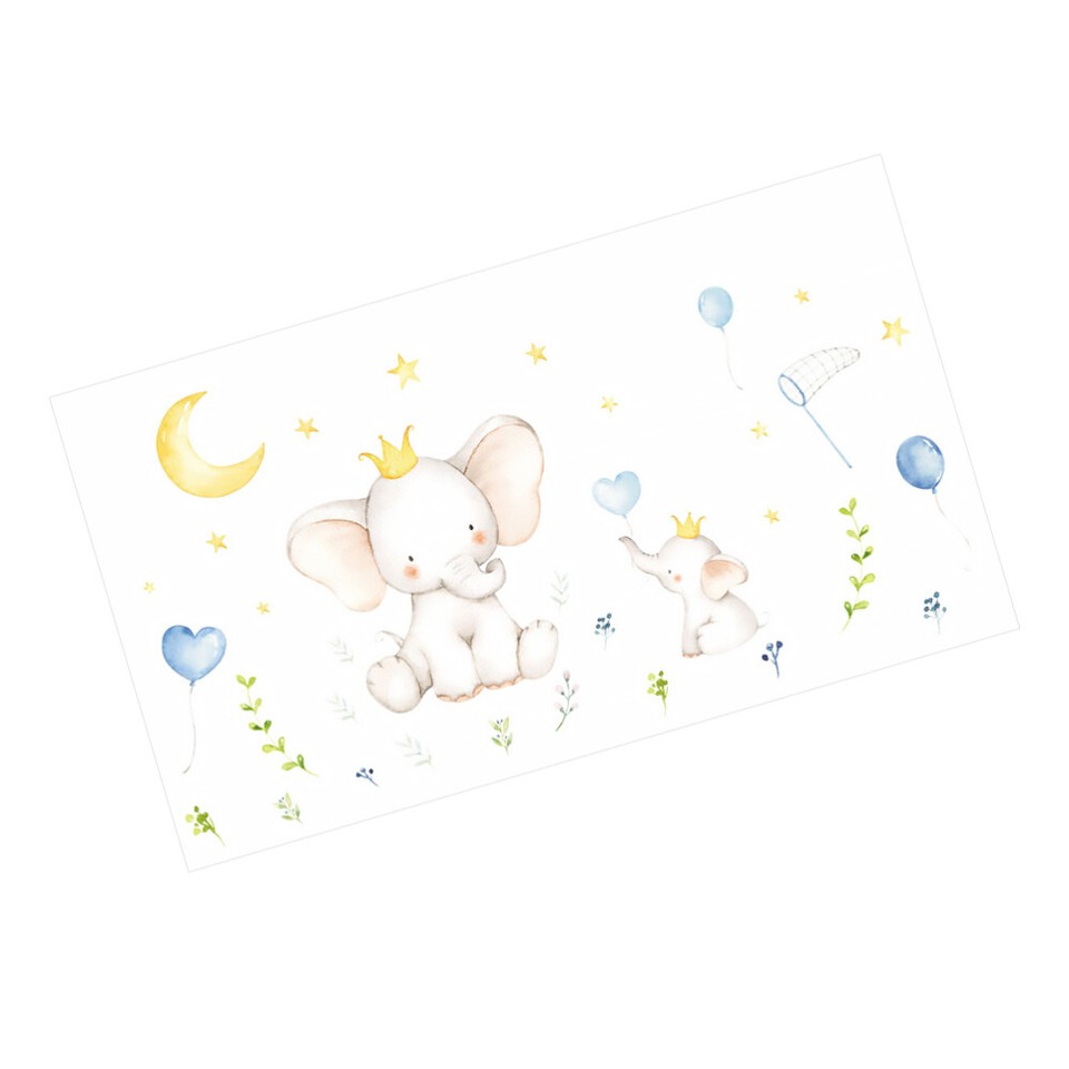Elephant Balloon Wall Sticker Children's Room Decor Kid's Decoration eBay