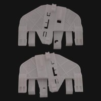 2 X You.S Original Fensterheber Gleitbacken Vorne R + L FüR Jeep Cherokee (Kj)