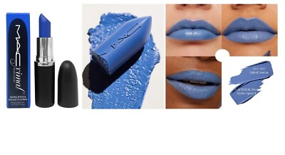 MAC macximal 823 TILTED DENIM Sleek Satin Lipstick Full Size 0.12 OZ NIB