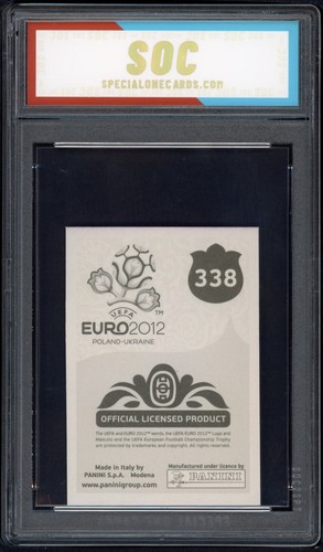 2012 PANINI MARIO BALOTELLI UEFA EURO 2012 POLAND - UKRAINE #338 SOC POP1 AUTHEN - Picture 2 of 2