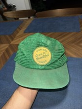 Vintage Doeblers "Corn is Beautiful" Hybrid Seed Farm Mesh Patch Hat Cap 1970s