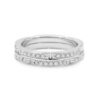 Cartier Maillon Panthère Diamond Ring Size 54 - 18ct White Gold