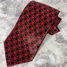 Valentines Day Tie Checkered Hearts Red And Black 56  Valentines Day Neckwear