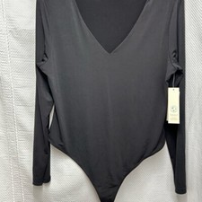 No Boundaries Black Fitted Backless Bodysuit Black XL 16-18