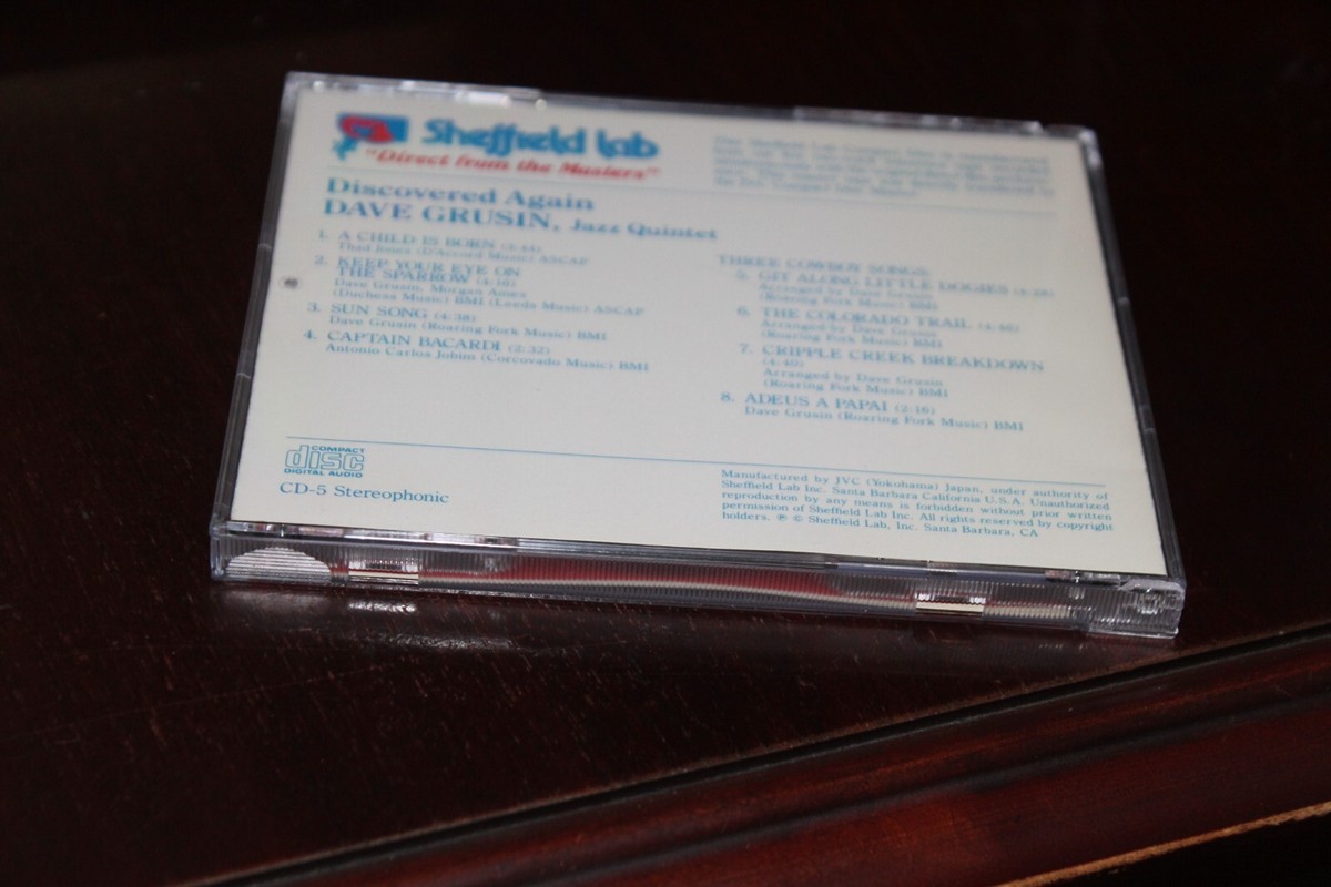 DAVE GRUSIN “SHEFFIELD LAB” シェフィールドラボ DAVE GRUSIN Discovered Again JAPAN Sheffield Lab AUDIOPHILE
