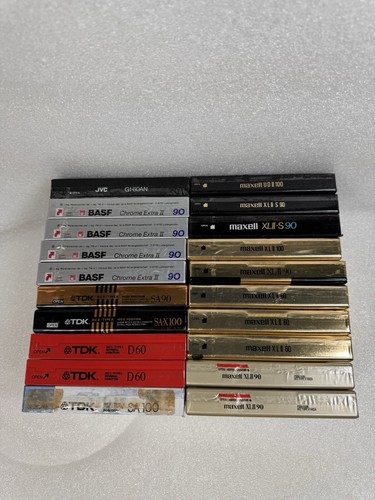 Lot of 29 Maxell XLII 90 60 100 TDK JVC BASF Cassette Tapes - Picture 13 of 17